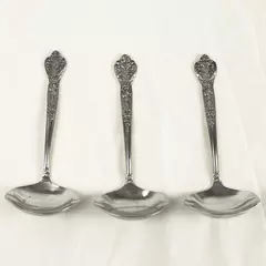 Set of 3 MSI Versailles Stainless Steel Gravy Ladles 6.5" 