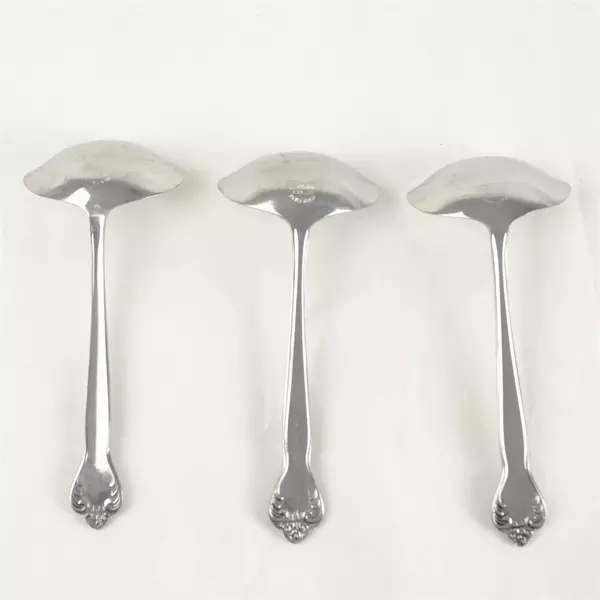 Set of 3 MSI Versailles Stainless Steel Gravy Ladles 6.5" 