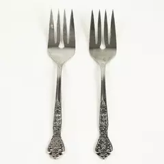 Set of 2 Versailles MSI Stainless Cold Meat Serving Forks 8.5"