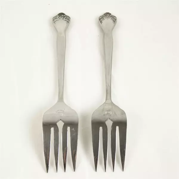 Set of 2 Versailles MSI Stainless Cold Meat Serving Forks 8.5"