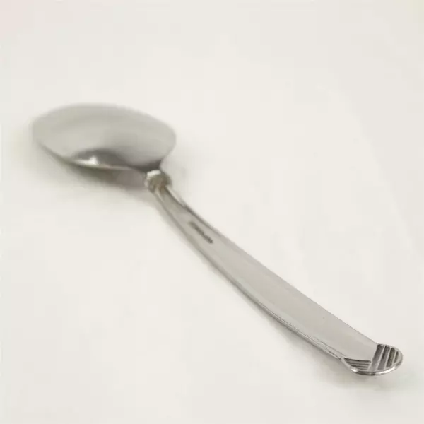 Set of 7 Oneida Satin Rattan Oval Soup Spoons 7" Stainless 