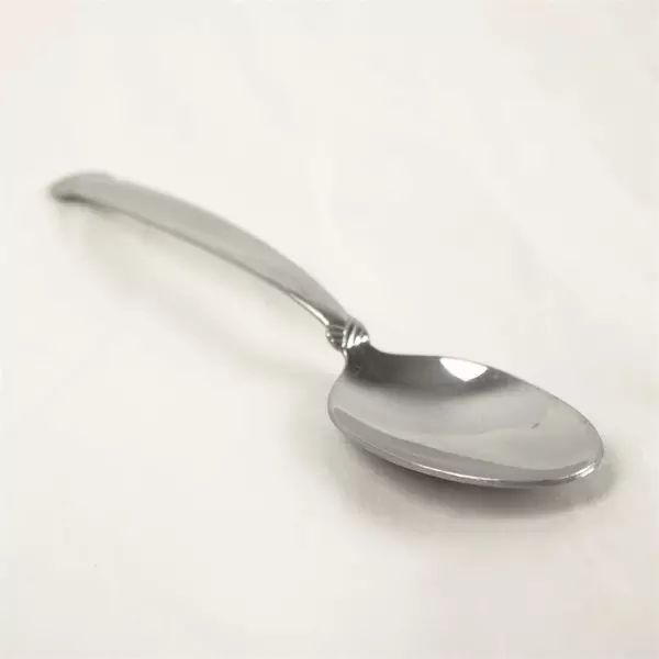 Set of 6 Oneida Satin Rattan Oval Soup Spoons 7" Stainless 