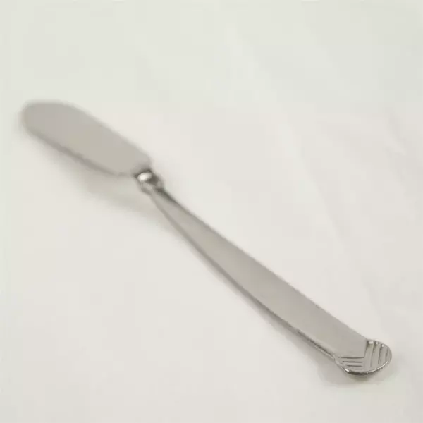 Set of 3 Oneida Satin Rattan Stainless Flat Handle Master Butter Knives