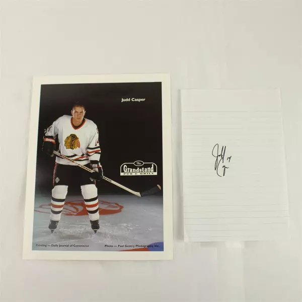 Judd Casper Portland Winterhawks #14 Signed 11x8.5 Photo Autograph Hockey