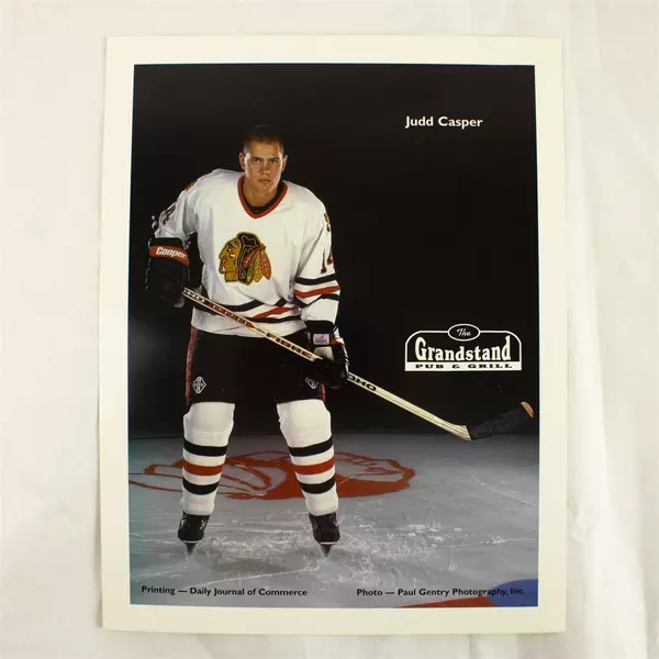 Judd Casper Portland Winterhawks #14 Signed 11x8.5 Photo Autograph Hockey