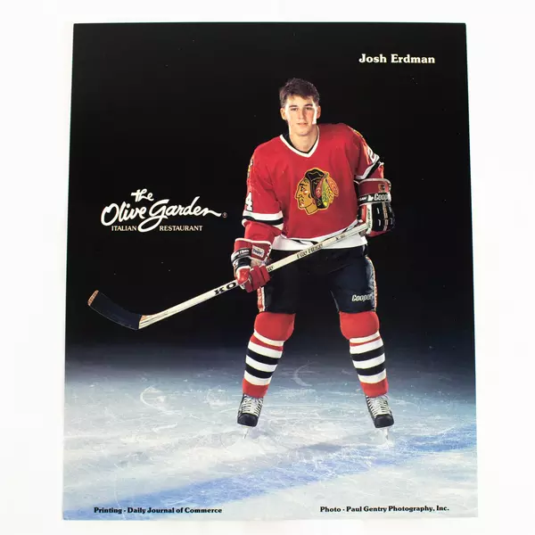 Lot of 2 Portland Winterhawks 8x10 Photos Steven Tillmans Josh Erdman