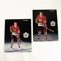 Lot of 2 Portland Winterhawks 8x10 Photos Scott Allison Kelly Harris