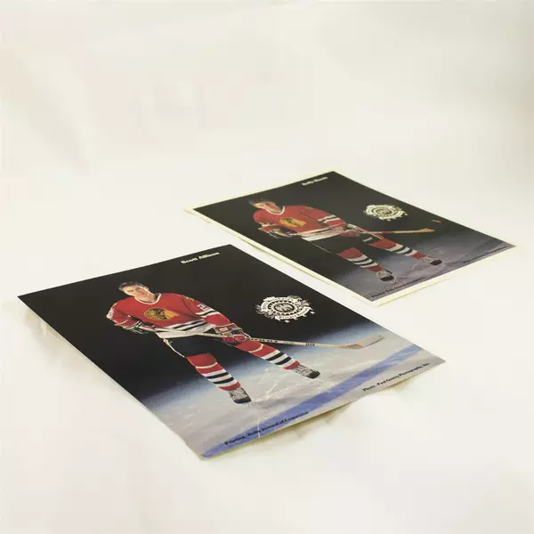 Lot of 2 Portland Winterhawks 8x10 Photos Scott Allison Kelly Harris