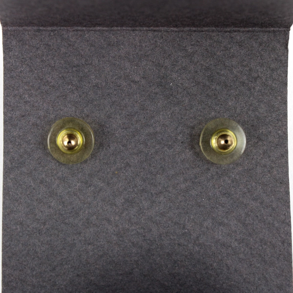 Alpine Touch Fine Porcelain Purple and Metallic Gradient Design Earrings