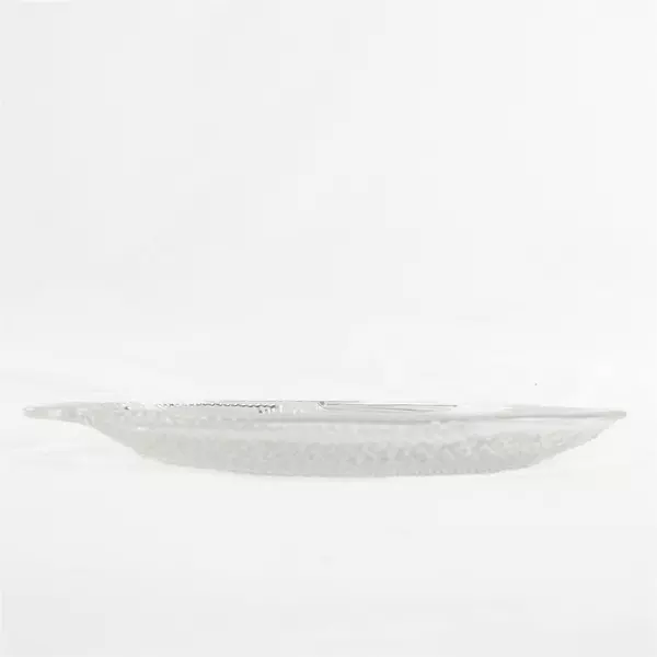 Vintage Clear Glass Fish Serving Platter Textured 12"