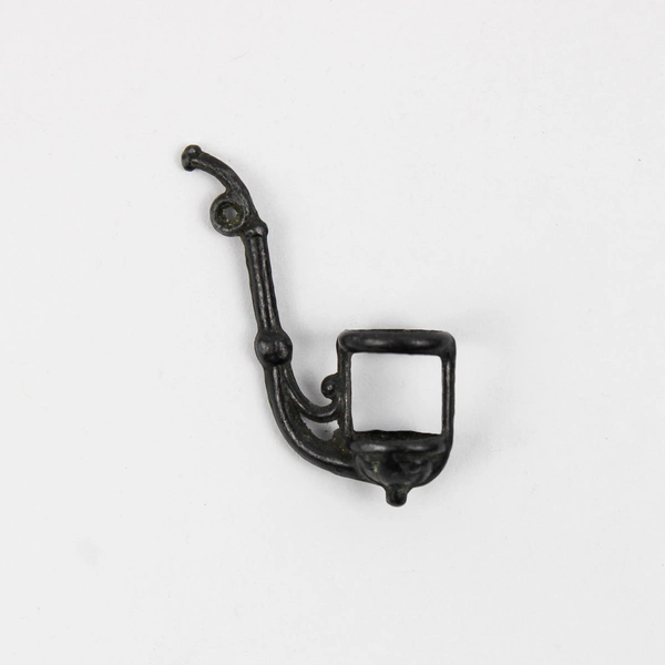 Vintage Dowst Premium Cracker Jack Metal Prize Curved Pipe Toy Charm