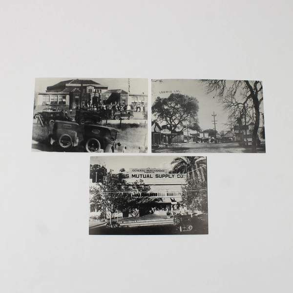 Set Of 3 Loomis California Postcards 1995 Plum Peachy Festival Station Postmark