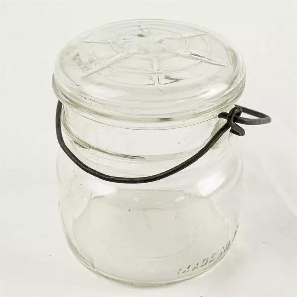 Vintage BALL Eclipse Wide Mouth PINT Canning Jar with Glass Lid 