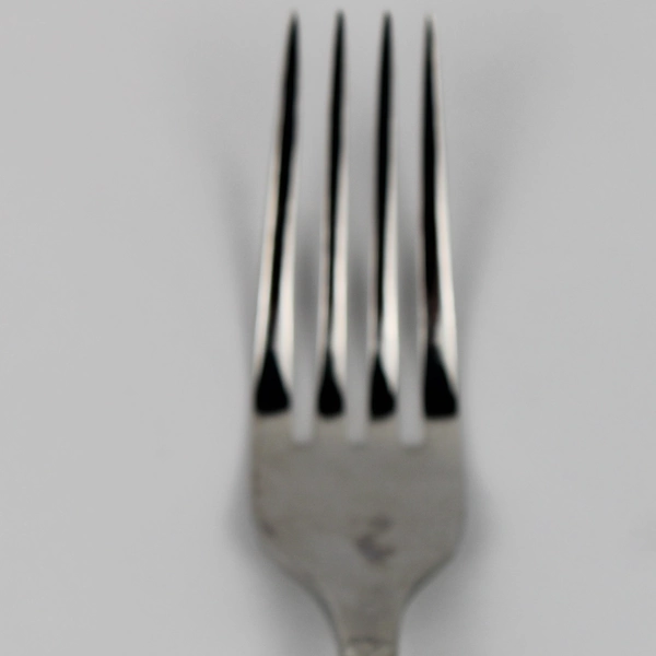 Oneida Silver Quanta Pattern 18/10 Stainless Dinner Fork W/Back Design 8.5" HTF