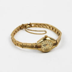 Vintage Medana Gold Tone Heart Shape Women's Wristwatch 6mm Band