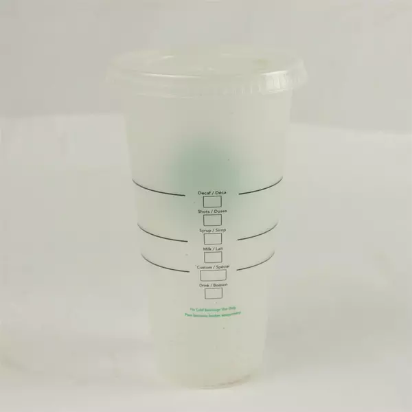 Starbucks Frosted Reusable Cold Cup 24oz Venti With Lid No Straw