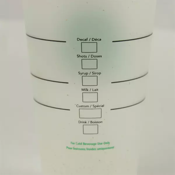 Starbucks Frosted Reusable Cold Cup 24oz Venti With Lid No Straw