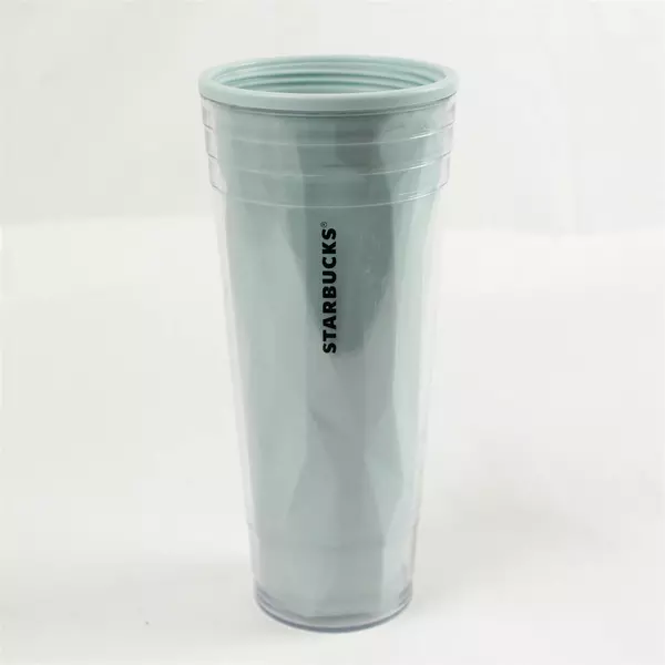 Starbucks 2012 Venti Cold Cup Chiseled Prism Tumbler 24oz No Lid/Straw