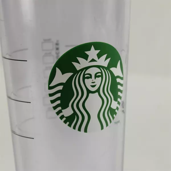 Starbucks 24oz Venti Clear Acrylic Double Wall Cold Cup Tumbler No Lid/Straw