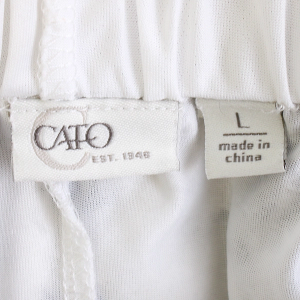 Cato Women’s White Embroidered Tiered Maxi Skirt Size L