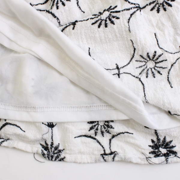 Cato Women’s White Embroidered Tiered Maxi Skirt Size L