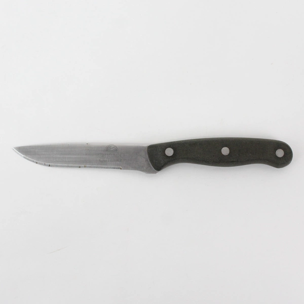 2 Chicago Cutlery Black Handle Full Tang 4.5" Serrated Blade Utility Knives