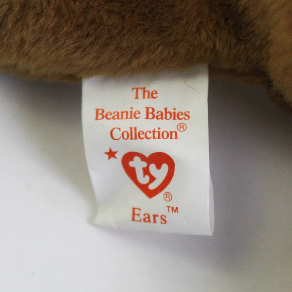 Ty Beanie Babies Ears 1995 Brown Bunny Rabbit With Tag Plush Toy