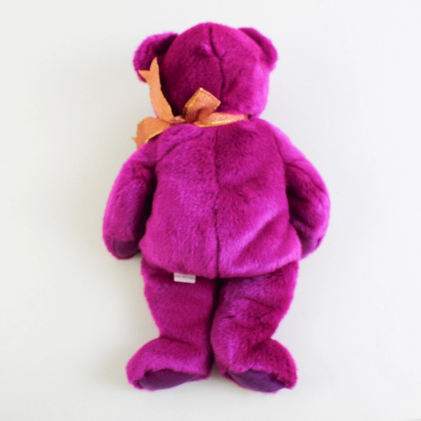 TY Beanie Baby Millennium 1999 Purple Bear With Tag Plush Toy 14" Large