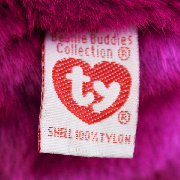 TY Beanie Baby Millennium 1999 Purple Bear With Tag Plush Toy 14" Large