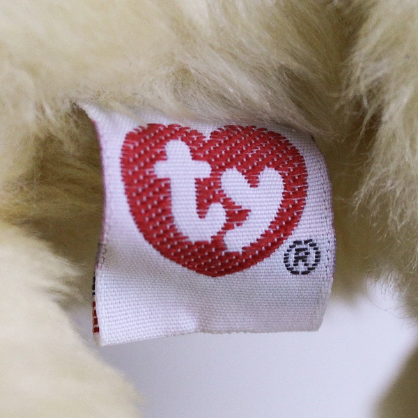 TY Beanie Babies Sunny 1997 Blonde Golden Retriever With Tag Plush Toy 14" Large