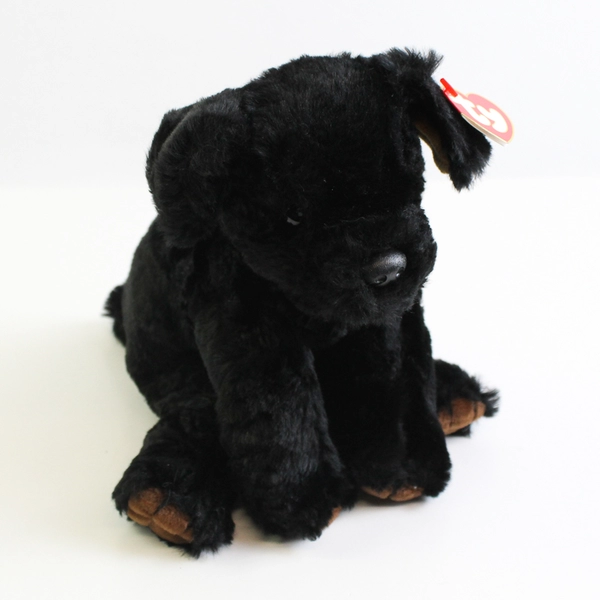 TY Beanie Babies Pepper 1996 Black Terrier Dog With Tag Plush Toy 14" Large