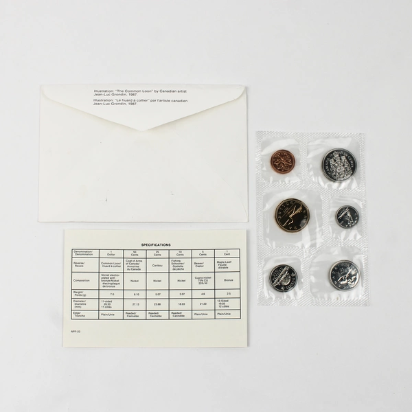1989 Royal Canadian Mint Common Loon Uncirculated Coin Set