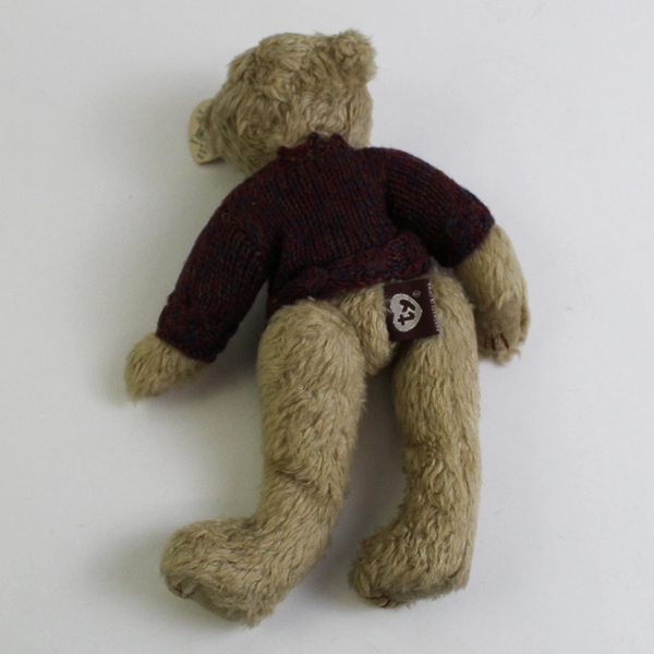TY Beanie Babies Tyler 1993 Brown Bear Sweater W/ Tag Plush Toy 11" Long