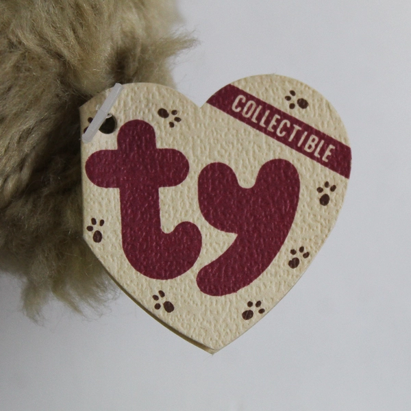 TY Beanie Babies Tyler 1993 Brown Bear Sweater W/ Tag Plush Toy 11" Long