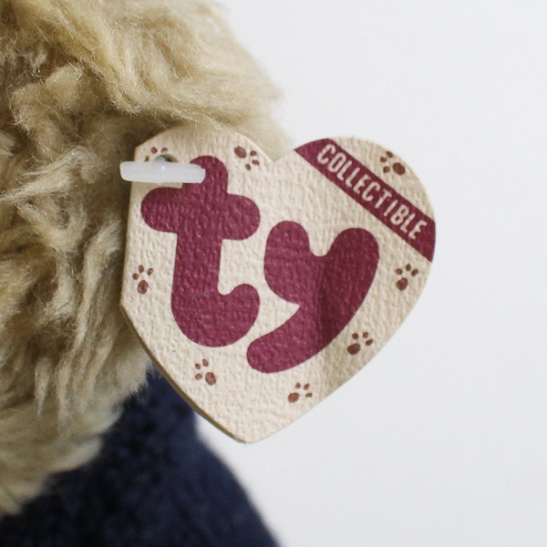 TY Beanie Babies Attic Treasures Grant 1993 Brown Bear W/ Tag Plush Doll Toy