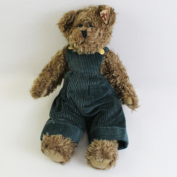 TY Beanie Babies Collectable Grover 1993 Brown Bear Overalls W/ Tag Plush Toy