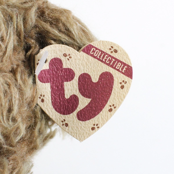 TY Beanie Babies Collectable Grover 1993 Brown Bear Overalls W/ Tag Plush Toy