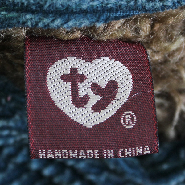 TY Beanie Babies Collectable Grover 1993 Brown Bear Overalls W/ Tag Plush Toy