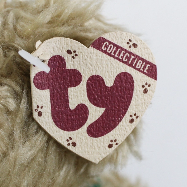 TY Beanie Babies Collectable Grover Gold 1993 Brown Bear Vest W/ Tag Plush