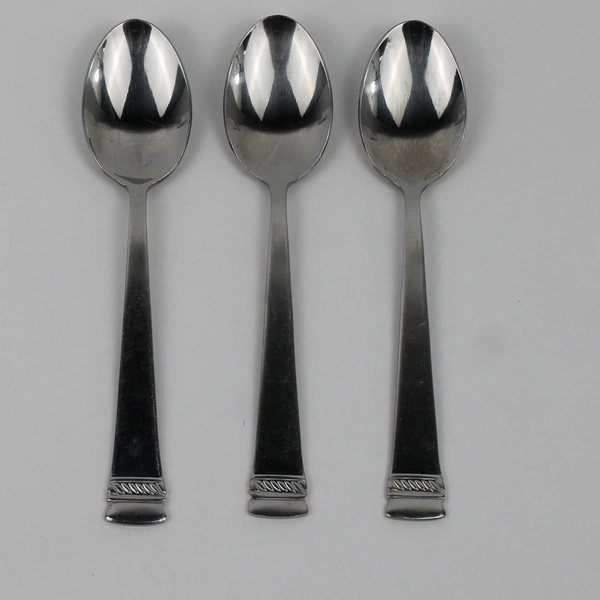 Lot of 3 Oneida Silver Dorset Pattern 18/0 Stainless Teaspoons 6.25" Good