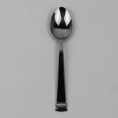 Oneida Silver Dorset Pattern 18/0 Stainless Oval Shaped Soup Spoon 7.25" Good
