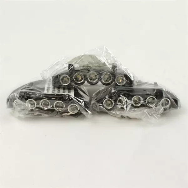 Set of 3 5-LED Visor Hat Lights Hands-Free LED Lights New