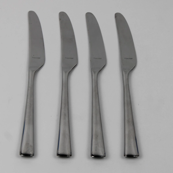 Lot Of 4 Dansk Bistro Cafe (Stainless) Flatware Dinner Knives 9" Long