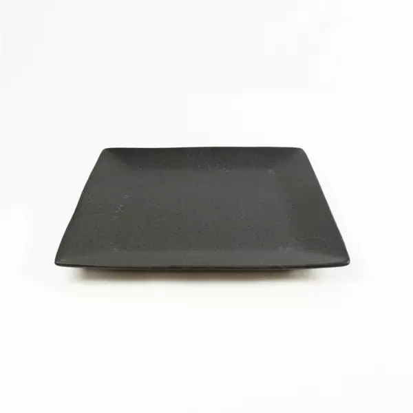 Set of 2 Better Homes & Gardens Gray Square Stoneware Dinner Plates 10.5 in