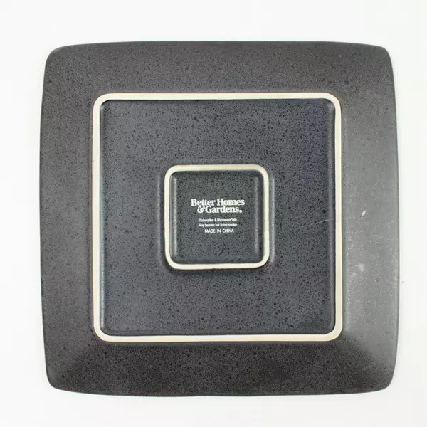 Set of 3 Better Homes & Gardens Gray Square Stoneware Salad Plates 8.5in