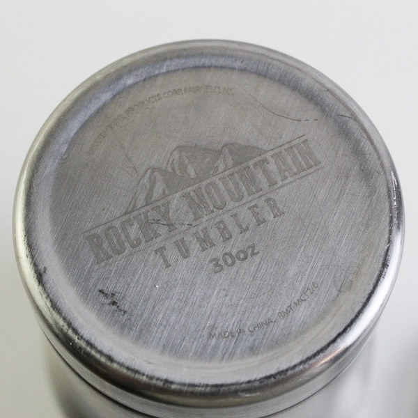 'Rocky Mountain Tumbler' Stainless Steel Double Walled 30 Oz 8" Tall With Lid