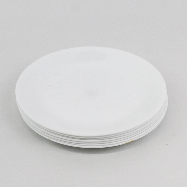 Set of 7 Corelle 8-1/2" Vitrelle Dazzling White White Luncheon Plates
