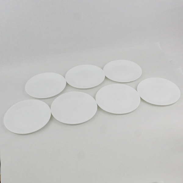 Set of 7 Corelle 8-1/2" Vitrelle Dazzling White White Luncheon Plates