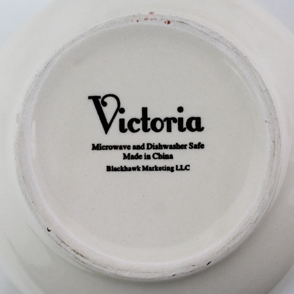 Set of 4 Blackhawk Marketing Victoria Oak Leaf Cereal Bowls 6" Beige China