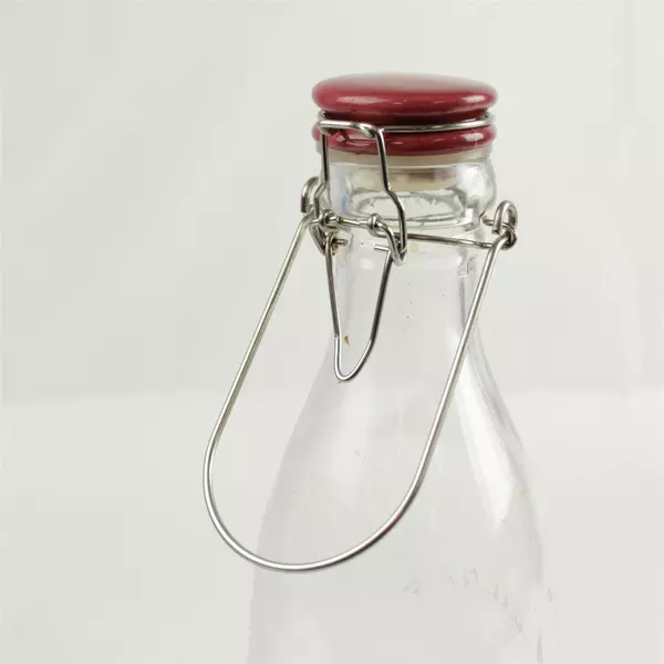 Set of 2 Kilner Clip Top Glass Bottles with Rubber Seals 11.5in